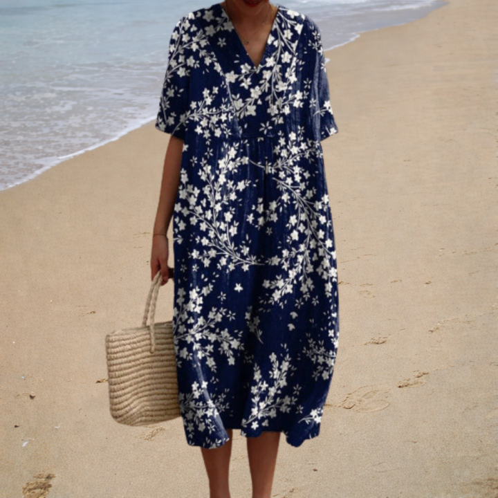 Adèle | Long Soft Floral Dress