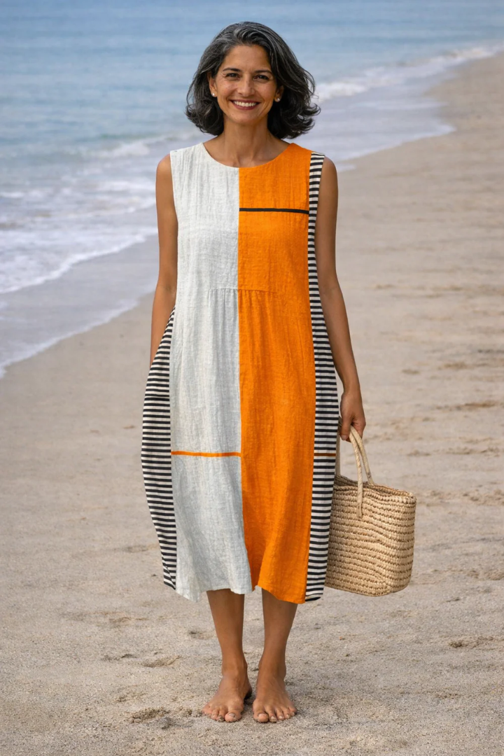 Cara | Midi dress with wildflowers
