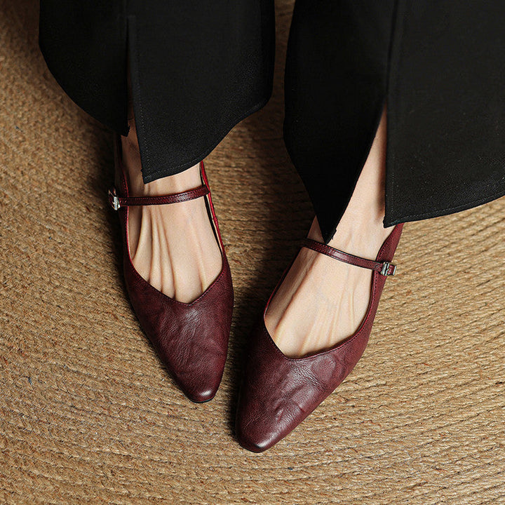Vintage Leather Mules